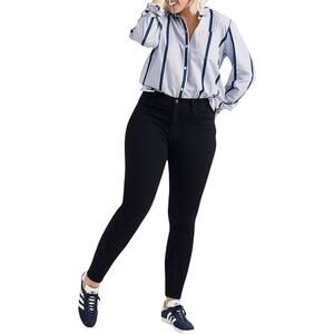 MADEWELL ROADTRIPPER High Waist Skinny Black Jeans Size 37 (24 Plus Size Womens)